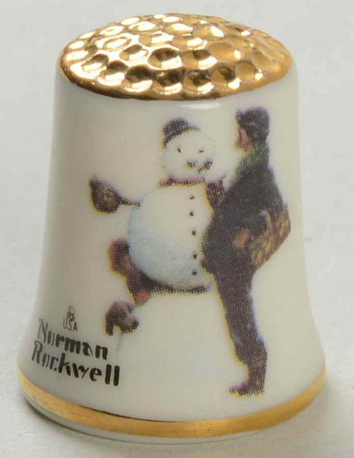 Christmas Thimbles Snow Sculpture - No Box by Gorham-1