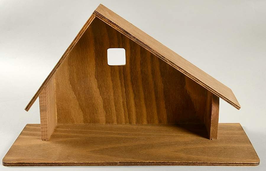 Goebel Nativity-Hx257 Wooden Creche - Creche/Stable-Wood by Goebel-1