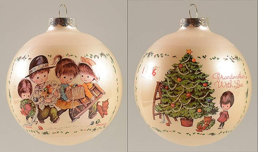 Moppets Christmas Ornaments To Grandmother With Love - Boxed by Gorham-1