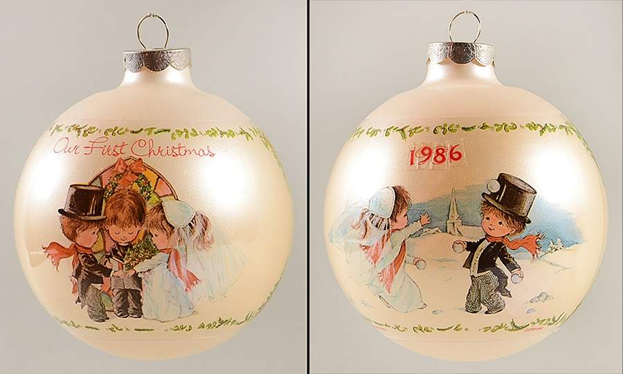 Moppets Christmas Ornaments Our First Christmas - No Box by Gorham-1