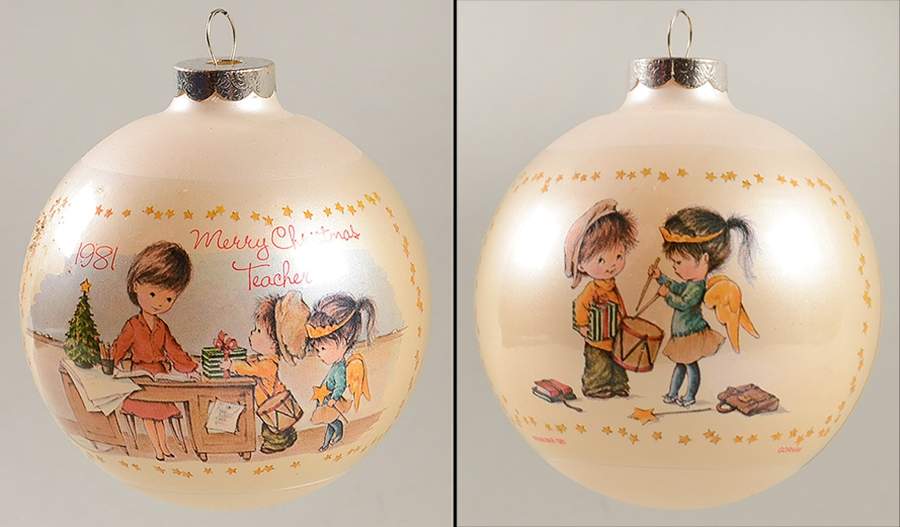Moppets Christmas Ornaments Merry Christmas Teacher - Boxed by Gorham-1