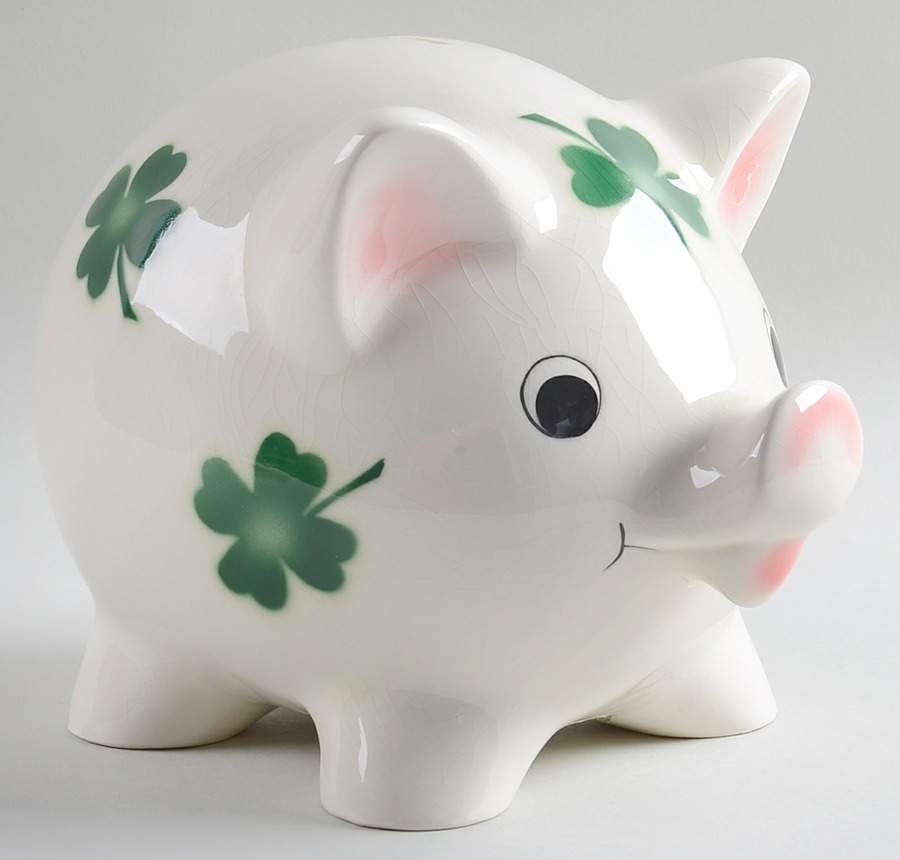 Goebel Banks Pig With Shamrocks - No Box by Goebel-1