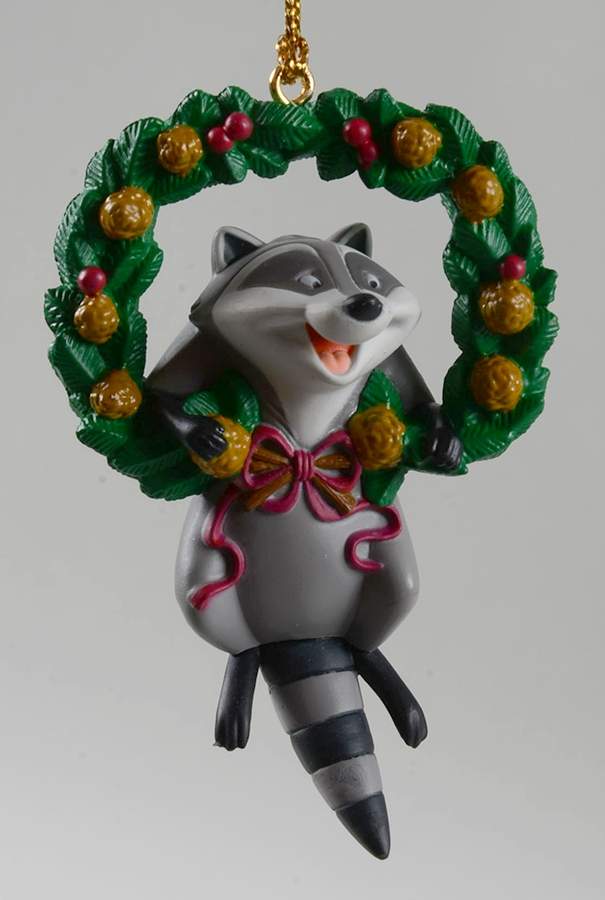 Disney First Issue Meeko In Wreath - Boxed by Grolier-1