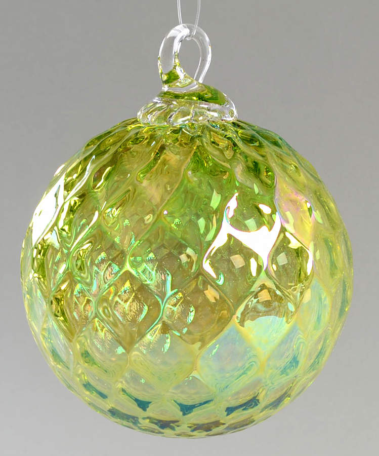 Birthstone Ornaments August-Peridot (Pistachio) - Boxed by Glass Eye Studio-1