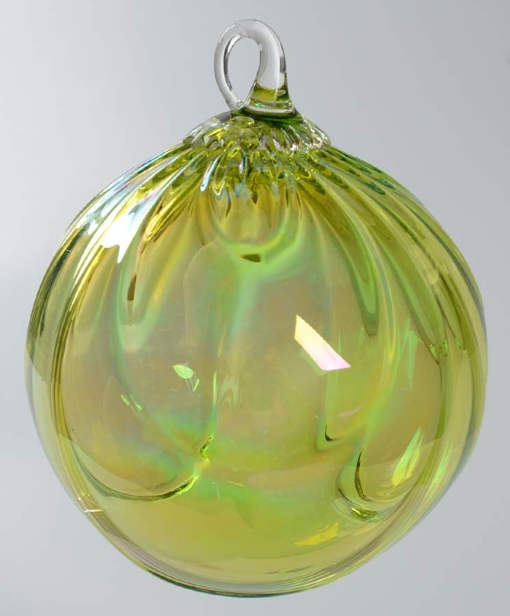 Birthstone Ornaments August-Peridot (Pistachio) - No Box by Glass Eye Studio-1