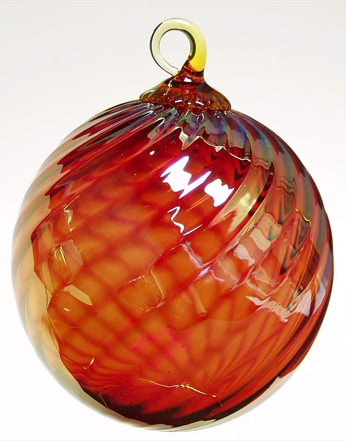 Birthstone Ornaments July-Ruby Red Diamond - No Box by Glass Eye Studio-1