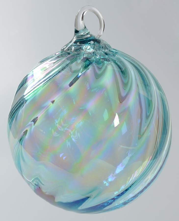 Birthstone Ornaments March-Aquamarine - No Box by Glass Eye Studio-1