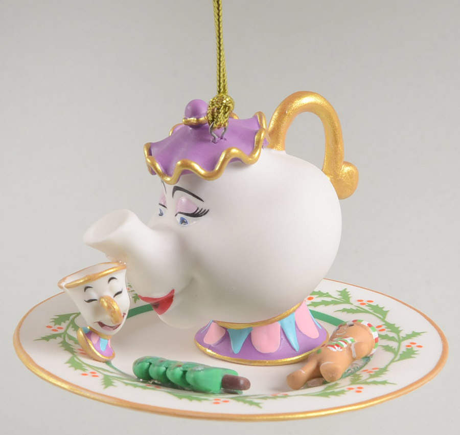Disney President's Edition-Porcelain Mrs Potts & Chip-Beauty & The Beast - Boxed by Grolier-1