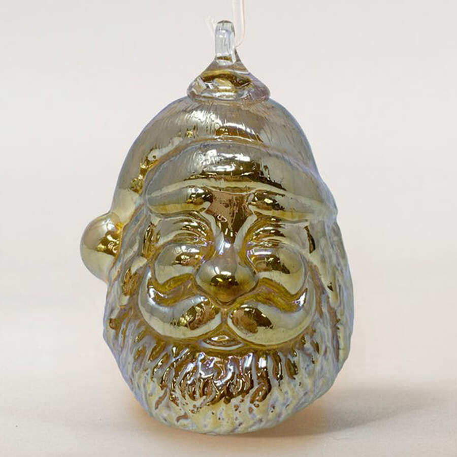 Secret Santa Ornaments Gold - No Box by Glass Eye Studio-1