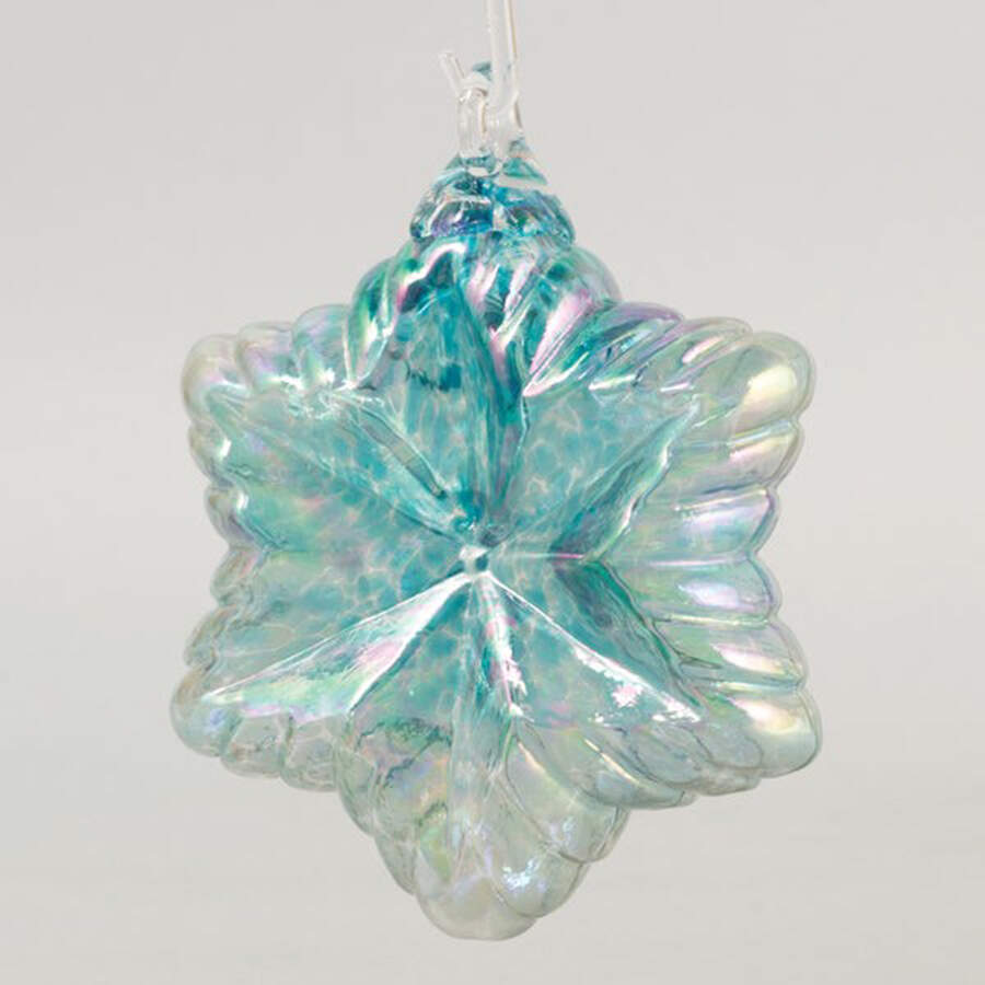Vintage Stars Ornaments Aqua - No Box by Glass Eye Studio-1