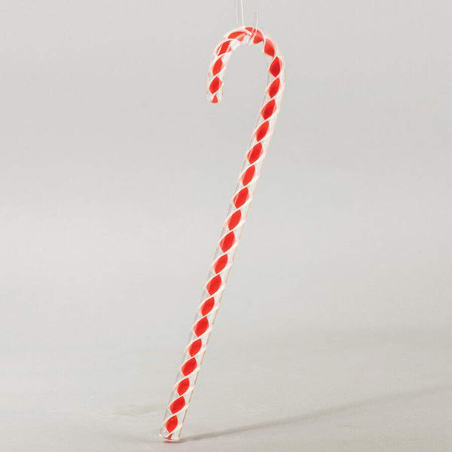 Vintage Candy Cane Ornaments Red & White - No Box by Glass Eye Studio-1