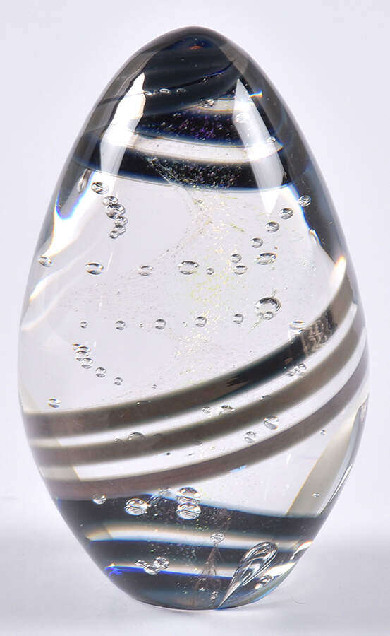 Egg Paperweights Crystal Opal - No Box by Glass Eye Studio-1