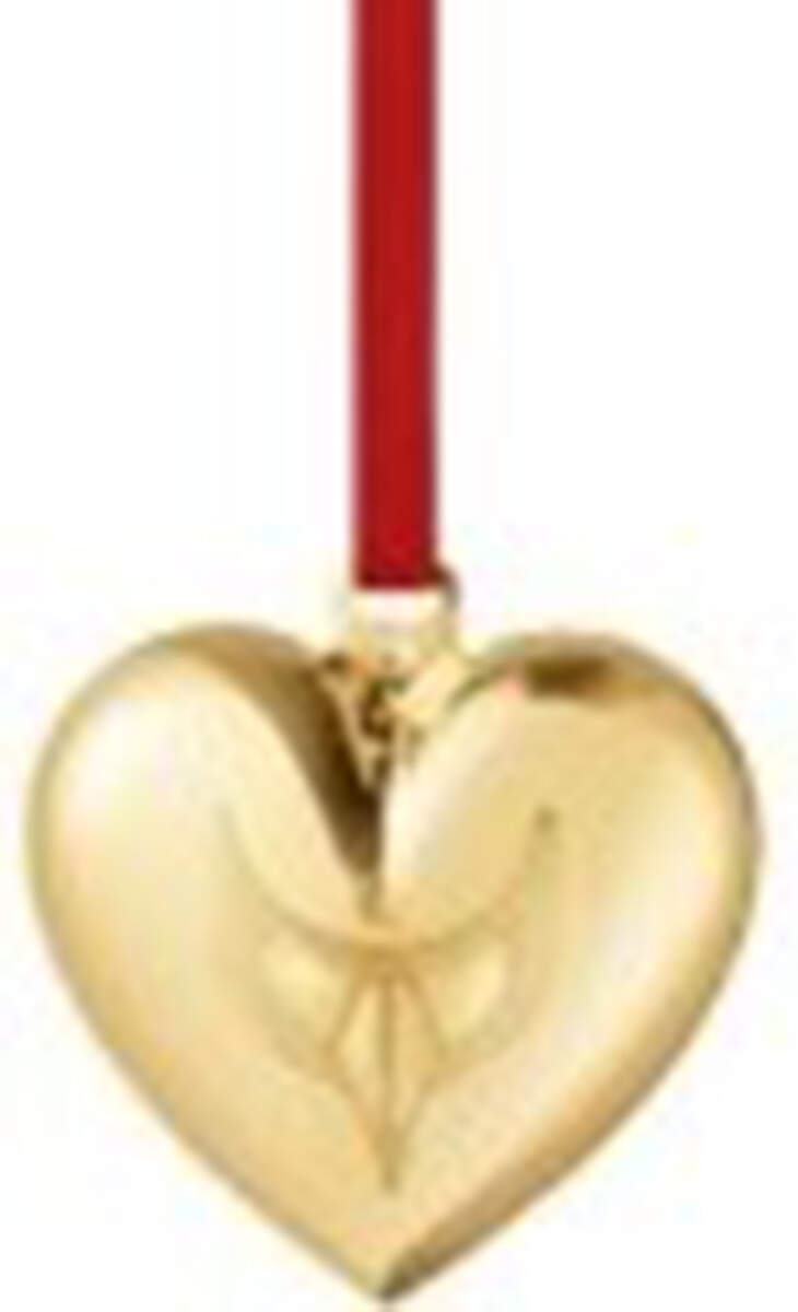 Annual Heart Ornament 2024- Annual Heart - Boxed by Georg Jensen (Denmark)-1