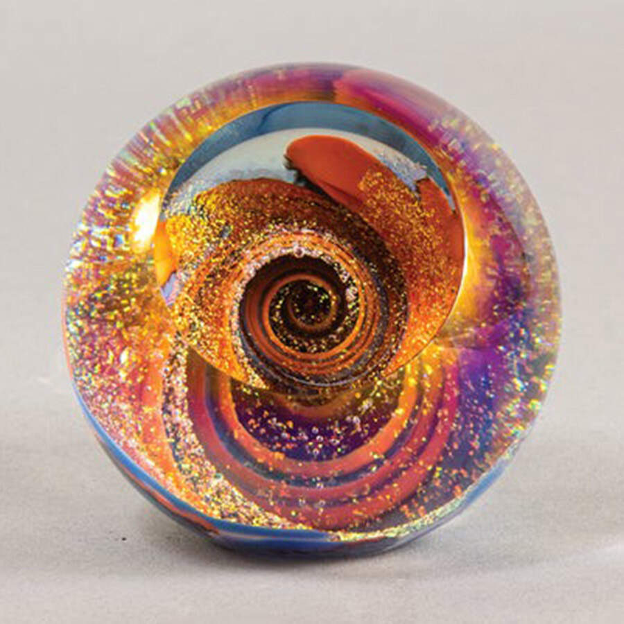 Fireball Collection Paperweights Starburst - Boxed by Glass Eye Studio-1