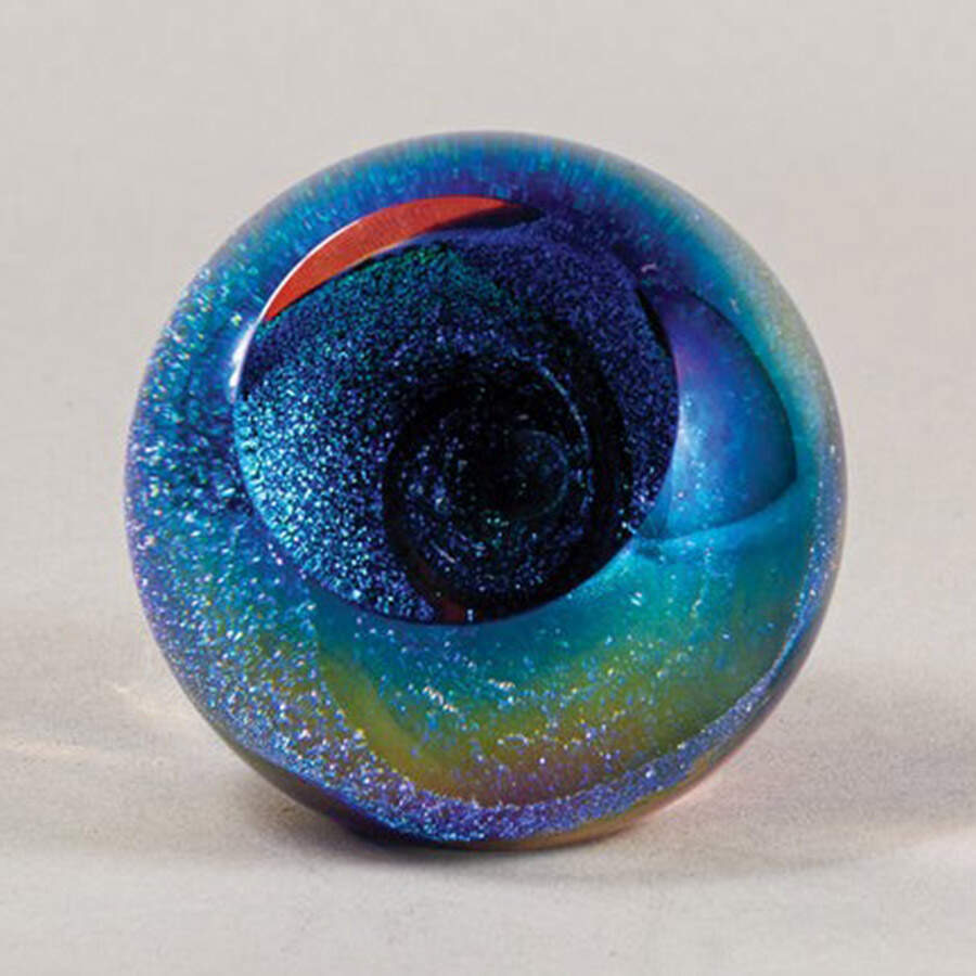 Fireball Collection Paperweights Serpentine - Boxed by Glass Eye Studio-1