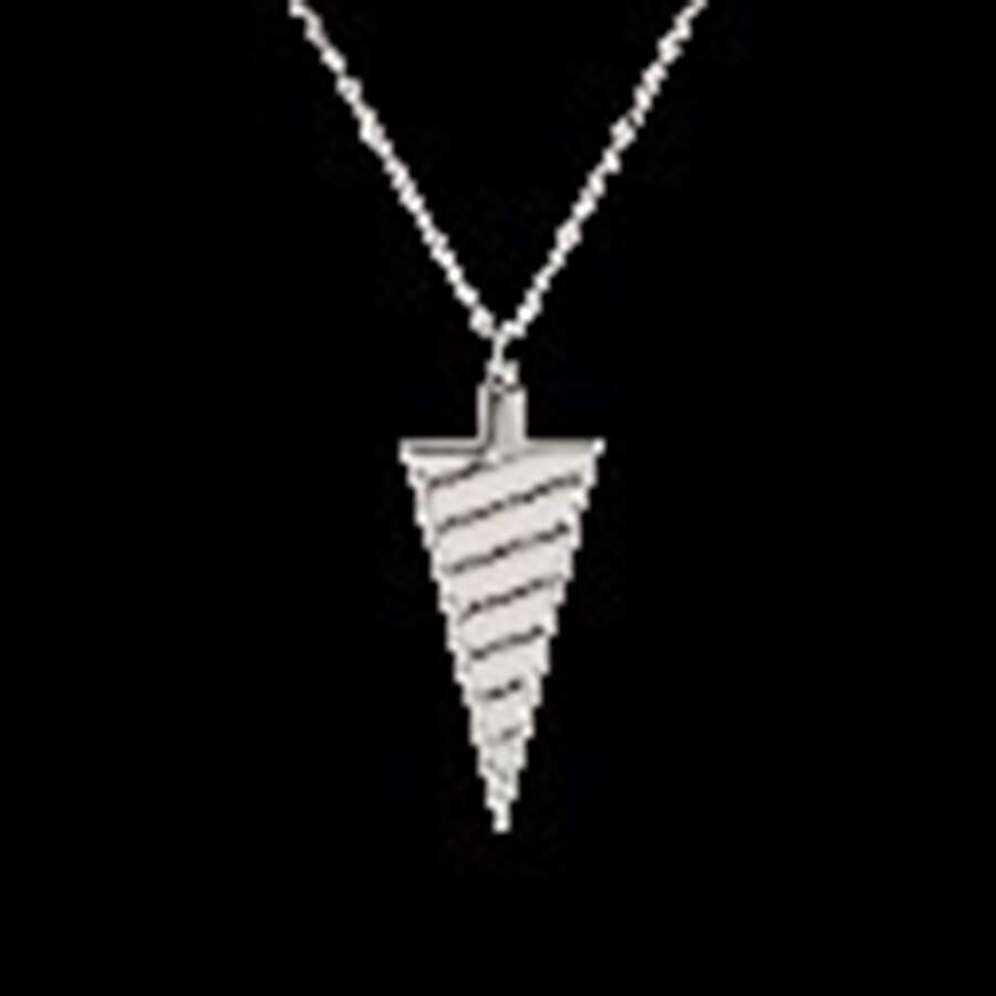 Christmas Ornaments with Chain-Palladium Cornet - Boxed by Georg Jensen (Denmark)-1