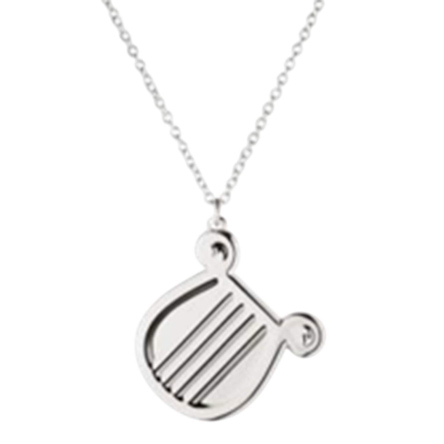 Christmas Ornaments with Chain-Palladium Harp - Boxed by Georg Jensen (Denmark)-1