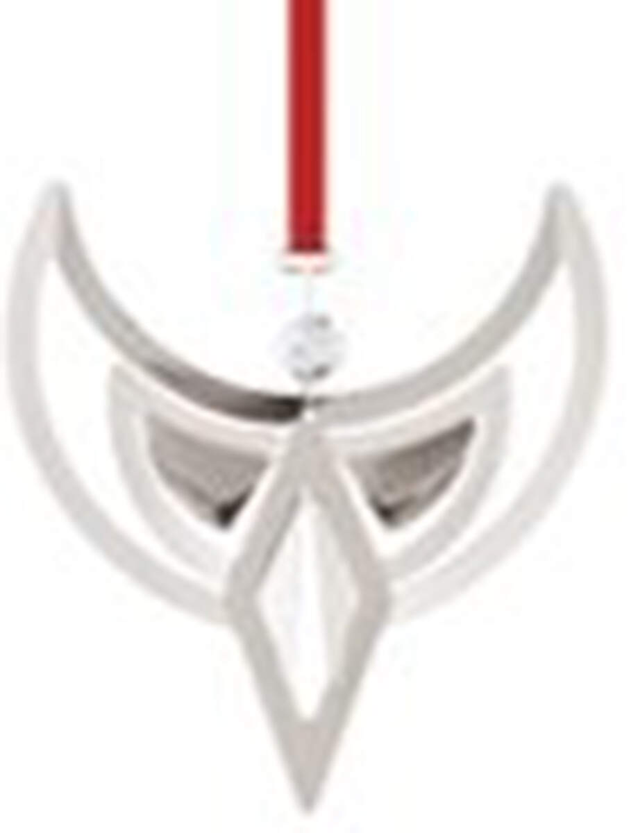 Annual Christmas Ornaments-Palladium Angel - No Box by Georg Jensen (Denmark)-1