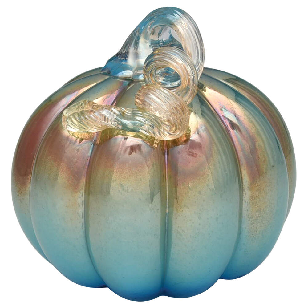 Pumpkin Patch Green Luster Pumpkin - No Box by Global Village Glass-1