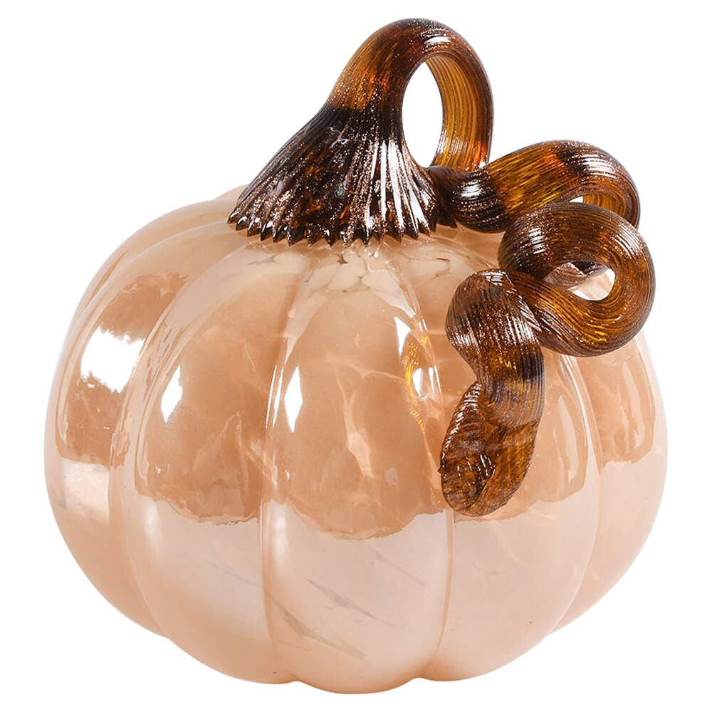 Pumpkin Patch Golden Pumpkin - No Box by Global Village Glass-1
