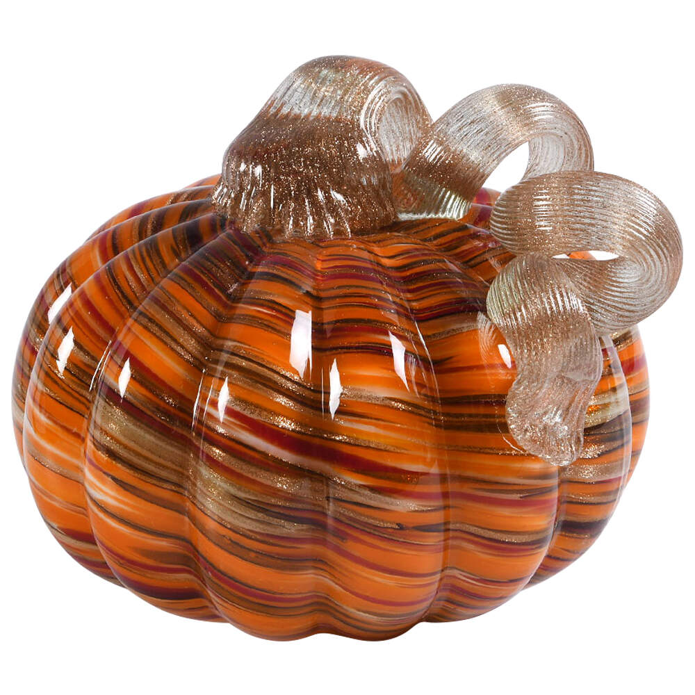 Pumpkin Patch Harvest Pumpkin - No Box by Global Village Glass-1