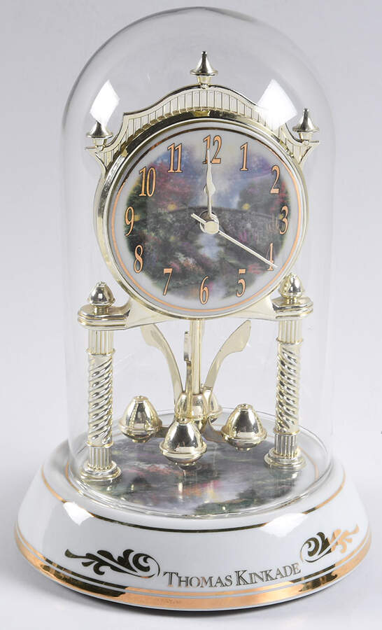 Thomas Kinkade Anniversary Clock Stillwater Bridge - No Box by Geneva Clock Company-1