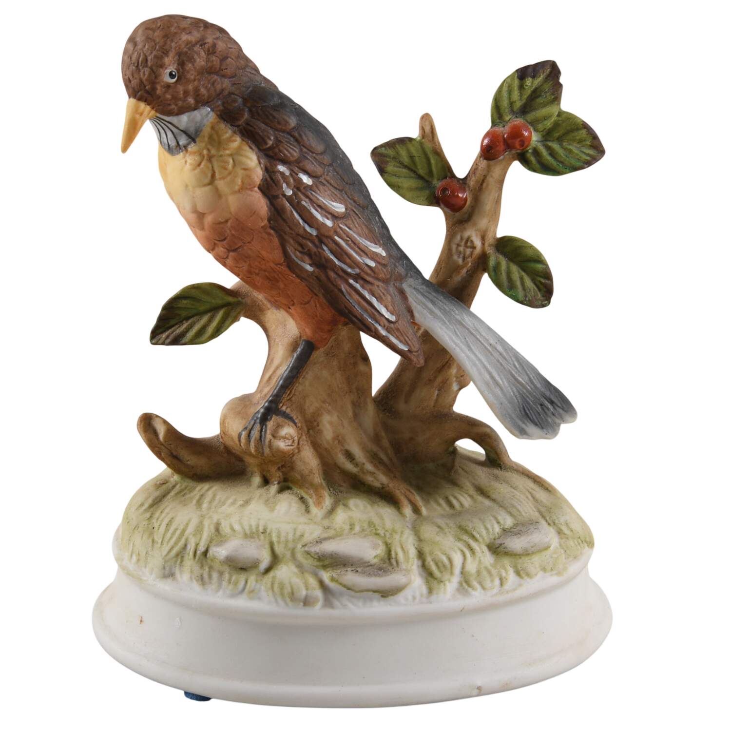 Bird Music Boxes Robin-Round Base - Boxed by Gorham-1