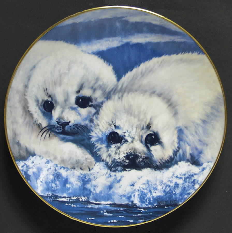 Snow Babies Harp Seals - With Box by Hackett American-1