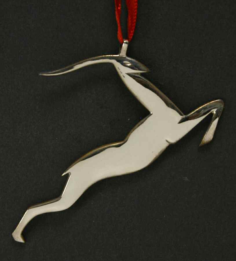 Hand & Hammer Christmas Ornament Art Deco Deer - No Box by Hand & Hammer-1