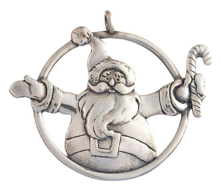 Hand & Hammer Christmas Ornament Santa Hugs - Bx295 With Box by Hand & Hammer-1