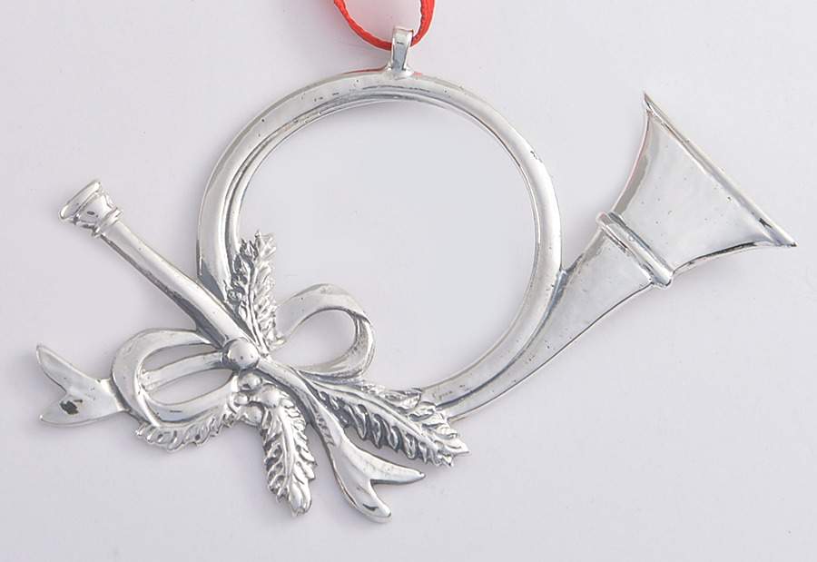 Hand & Hammer Christmas Ornament Hunting Horn - Boxed by Hand & Hammer-1