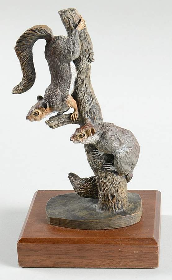 Audubon Bronzes Squirrels - No Box by Hamilton Collection-1