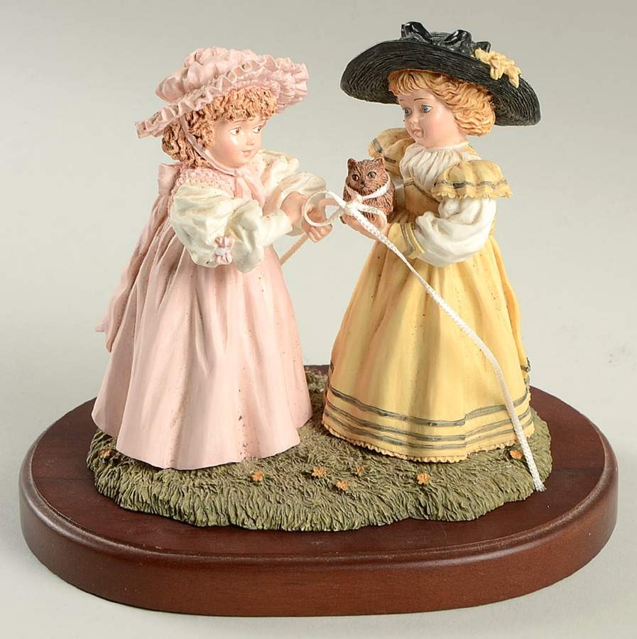 Maud Humphrey Bogart Figurine New Friends - Boxed by Hamilton Collection-1