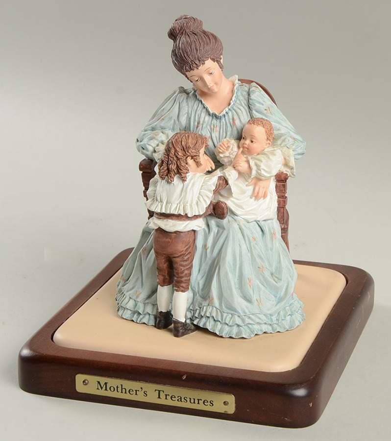 Maud Humphrey Bogart Figurine Mother's Treasures - Boxed by Hamilton Collection-1
