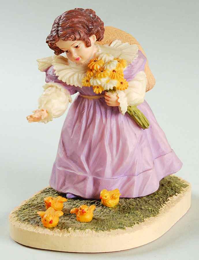 Maud Humphrey Bogart Figurine Little Chickadees - Boxed by Hamilton Collection-1