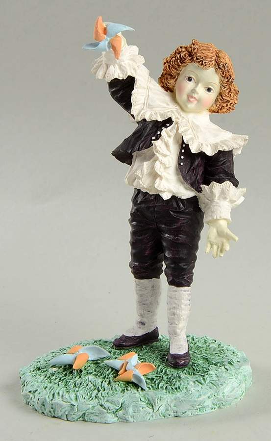Maud Humphrey Bogart Figurine The Pinwheel - Boxed by Hamilton Collection-1