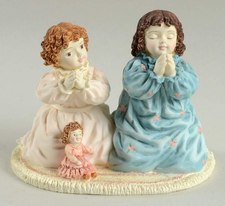 Maud Humphrey Bogart Figurine Bedtime Blessings - Boxed by Hamilton Collection-1