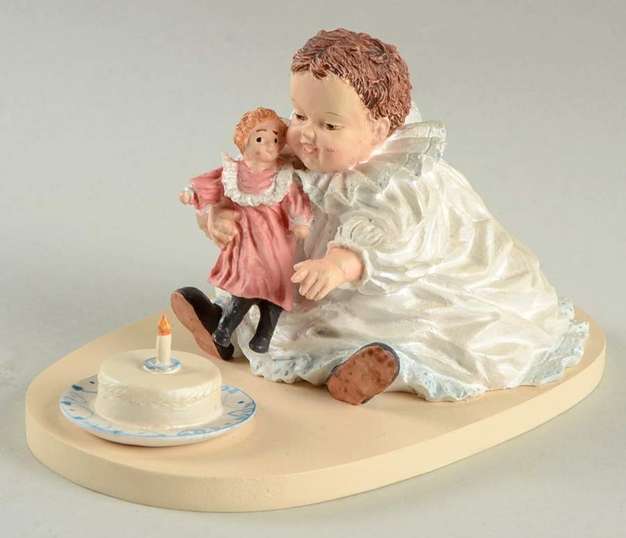 Maud Humphrey Bogart Figurine First Birthday - Boxed by Hamilton Collection-1