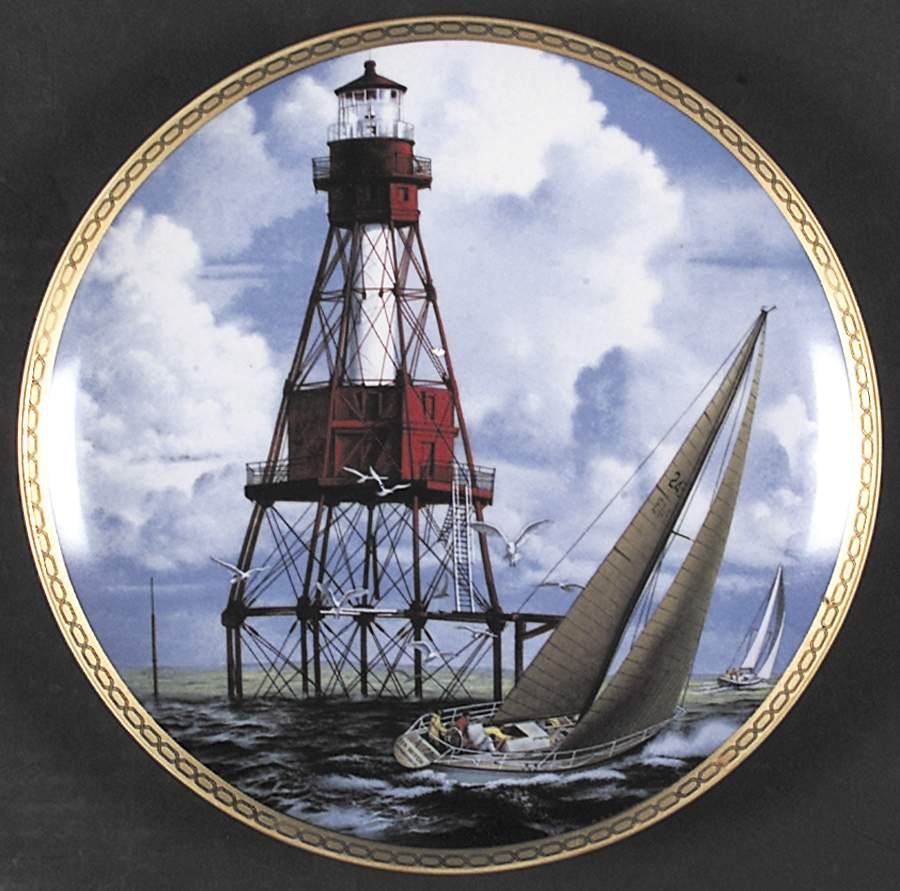 American Lighthouses American Shoal Light - No Box by Hamilton Collection-1