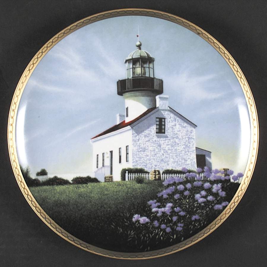American Lighthouses Old Point Loma Light - Boxed by Hamilton Collection-1