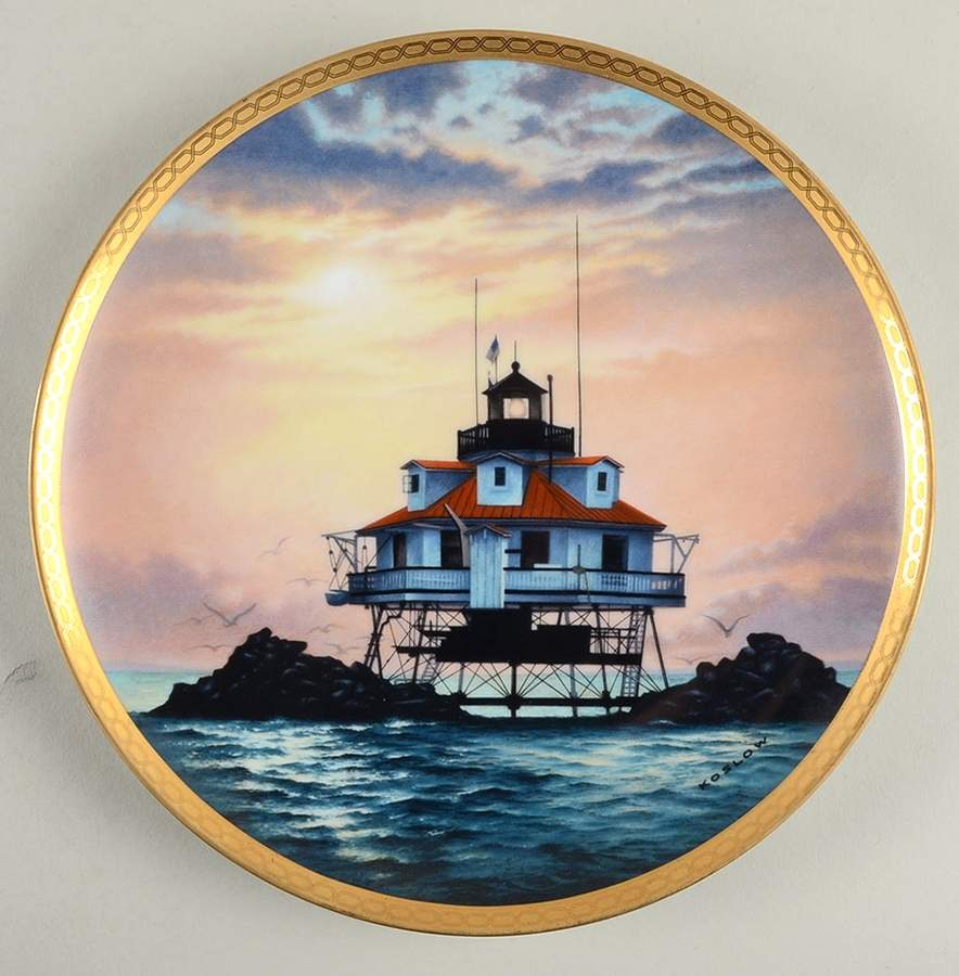 American Lighthouses Thomas Point Shoal Light - Boxed by Hamilton Collection-1