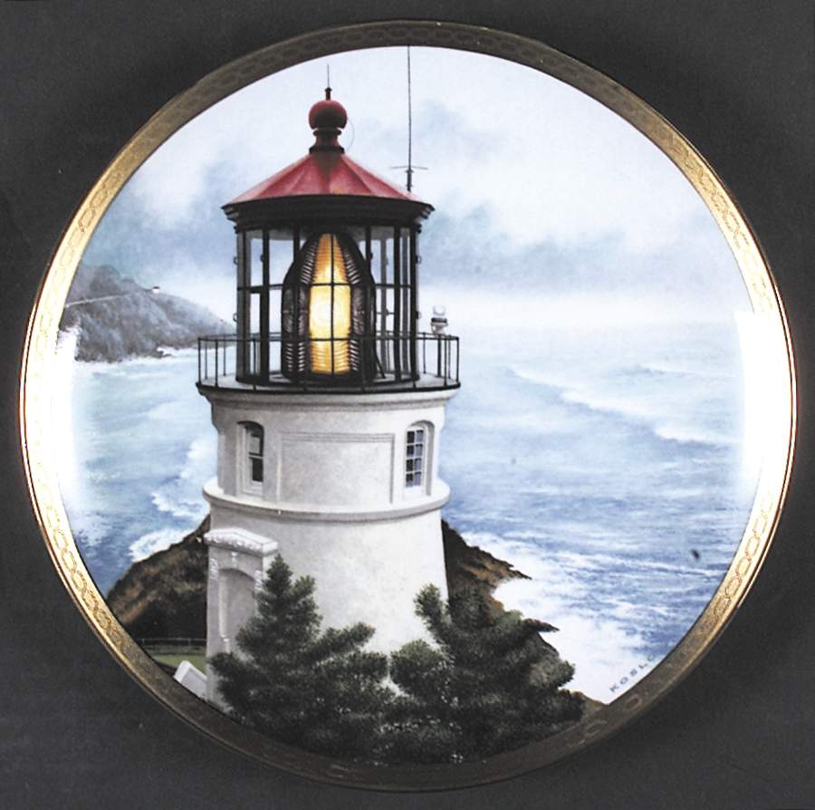 American Lighthouses Hecata Head Light - Boxed by Hamilton Collection-1