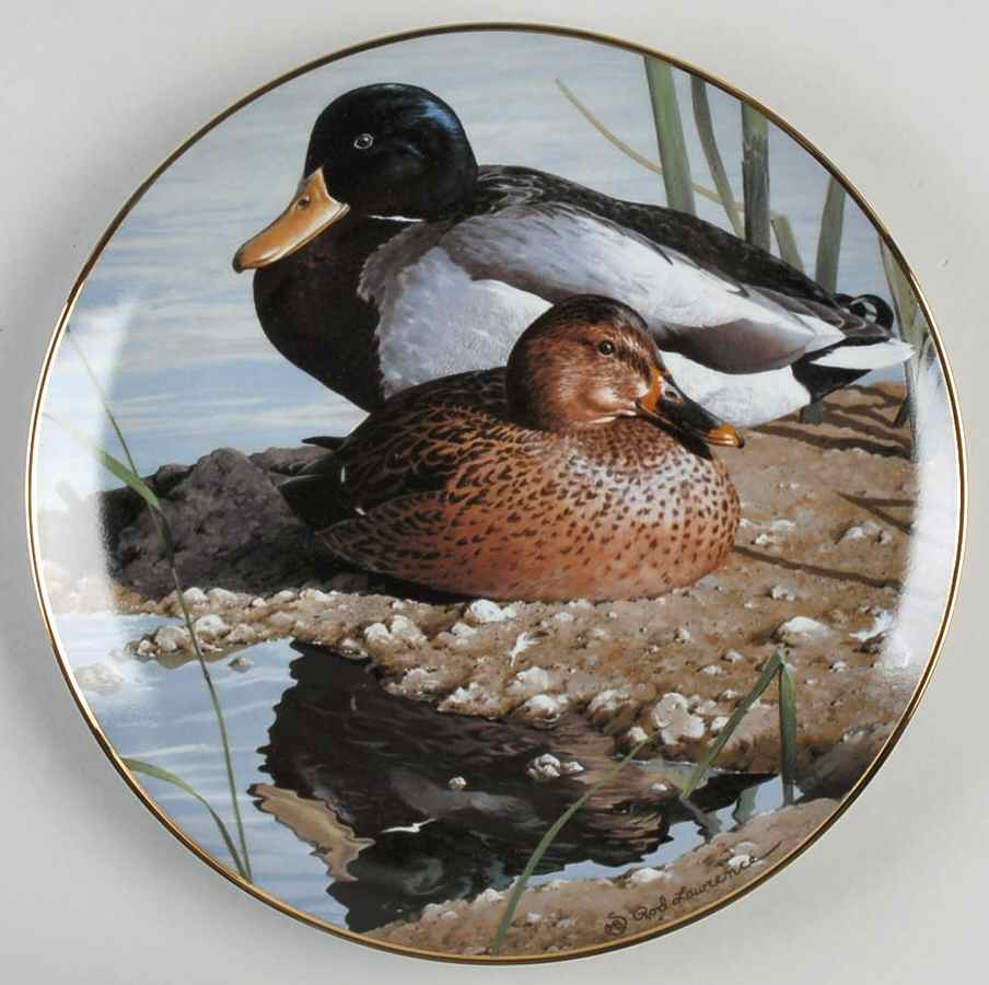 North American Waterbirds Mallard Duck-Pair - No Box by Hamilton Collection-1