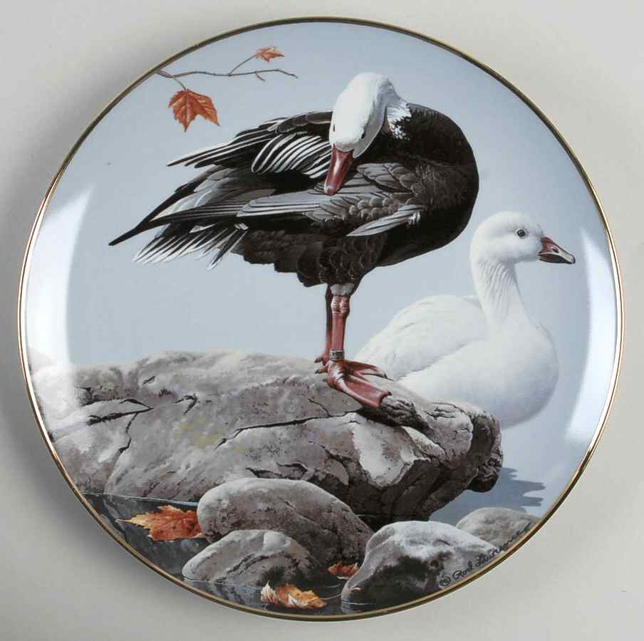 North American Waterbirds Snow Geese - No Box by Hamilton Collection-1