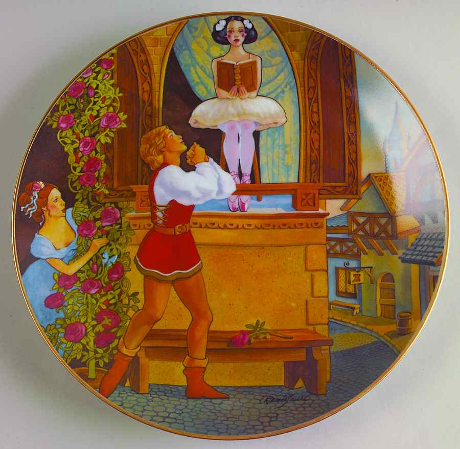 Coppelia Ballet Franz's Fantasy Love - With Box by Hamilton Collection-1