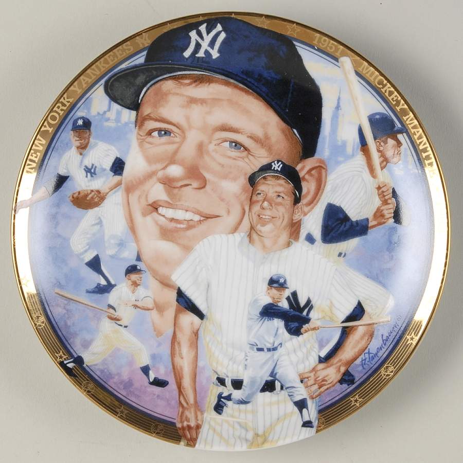 Best of Baseball The Legendary Mickey Mantle - No Box by Hamilton Collection-1