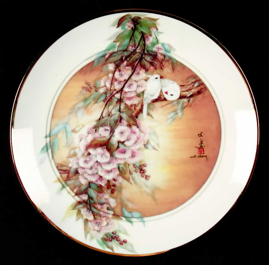 Birds of the Temple Gardens Doves Of Fidelity - No Box by Hamilton Collection-1