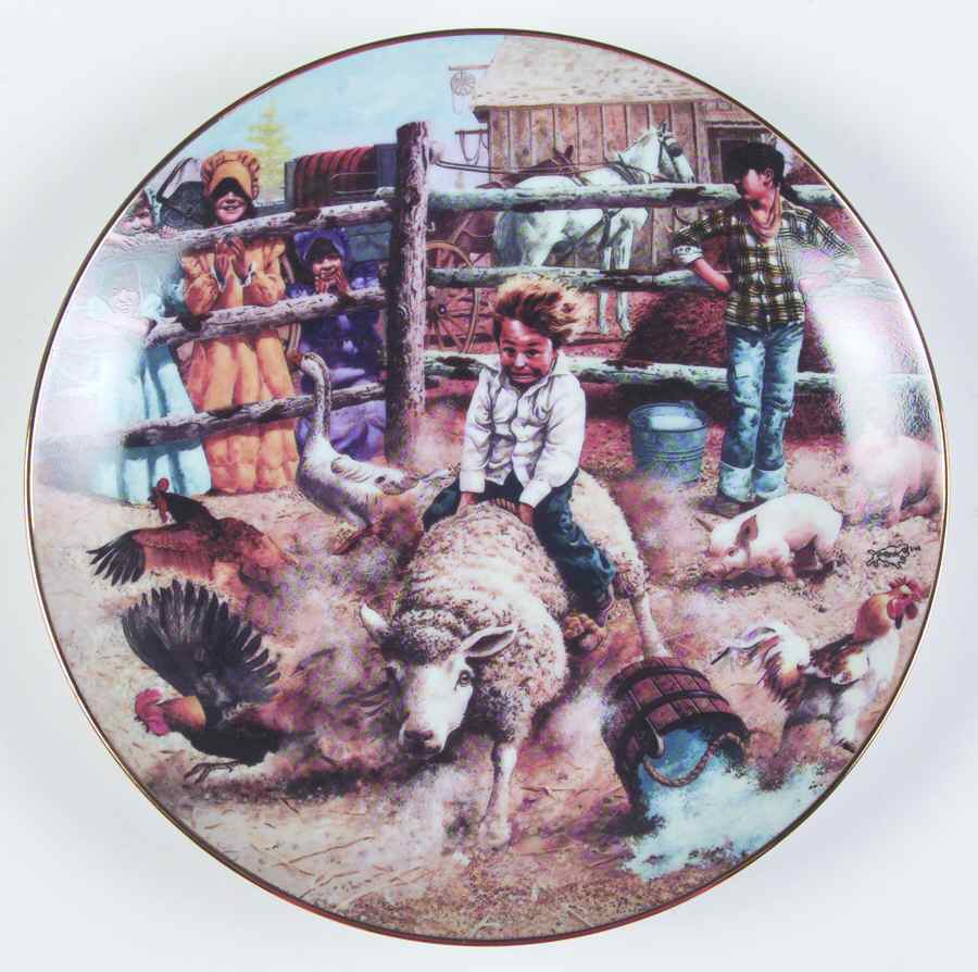 Children of The American Frontier Cowboy's Downfall - Boxed by Hamilton Collection-1