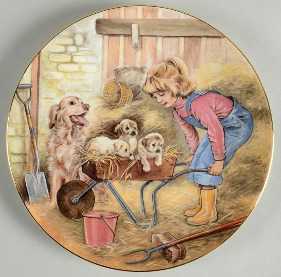 A Childs Blessing Saturdays Child-Works Hard For Living - Boxed by Hamilton Collection-1