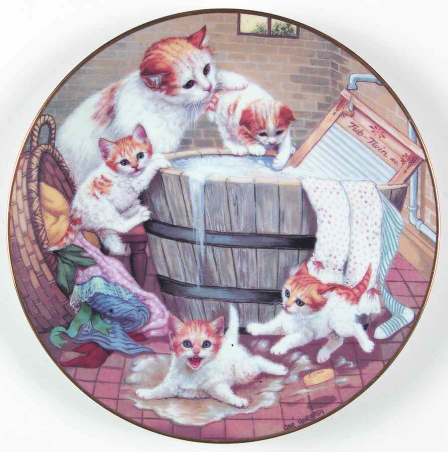 Country Kitties All Washed Up - Boxed by Hamilton Collection-1